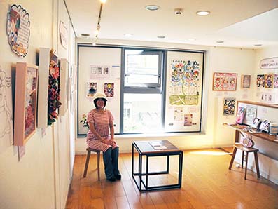 「yun個展「yunのデコぬりえ®展」